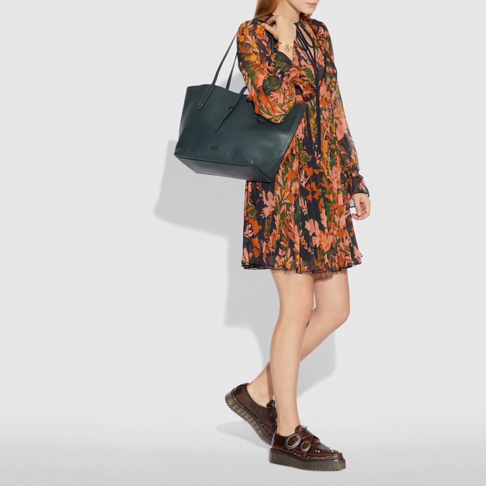 coach metallic tote bag