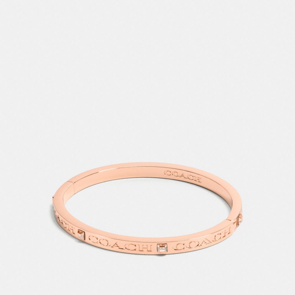 COACH Coach Pave Hinged Bangle