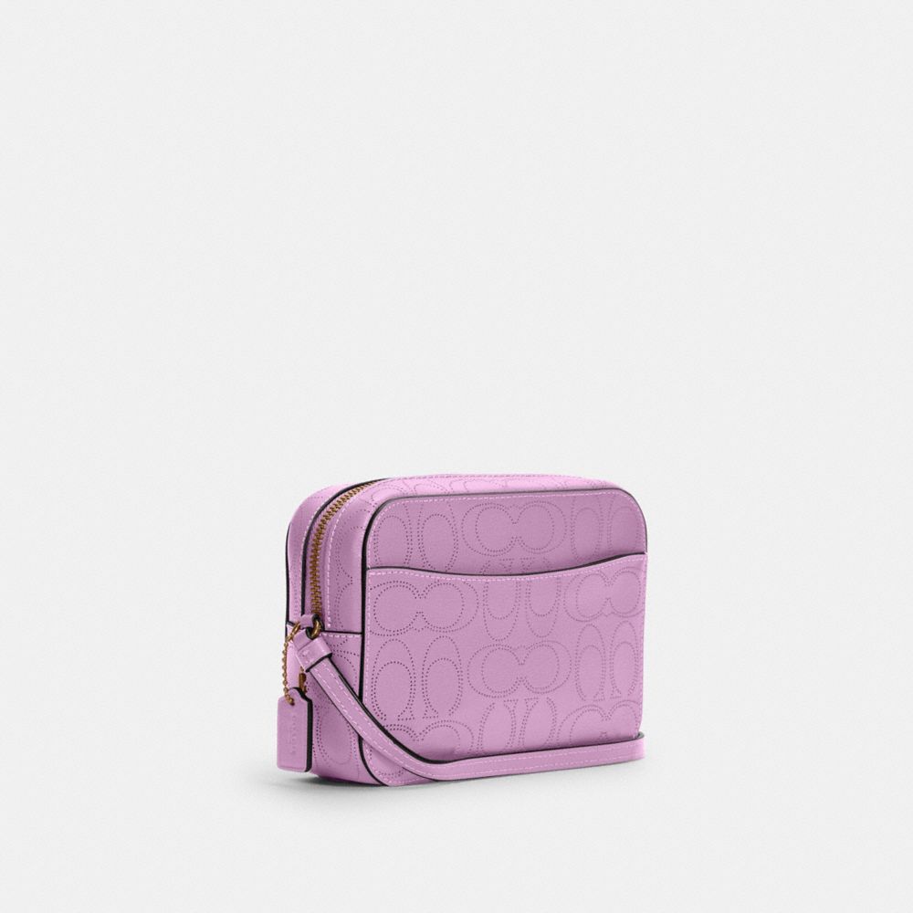 MINI CAMERA BAG IN SIGNATURE LEATHER - Alternate View 3