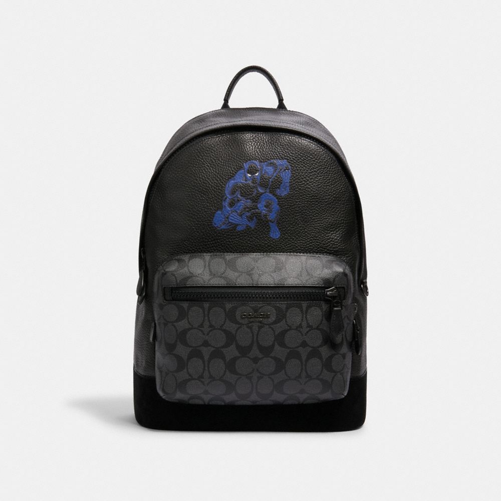 safari signature blue backpack