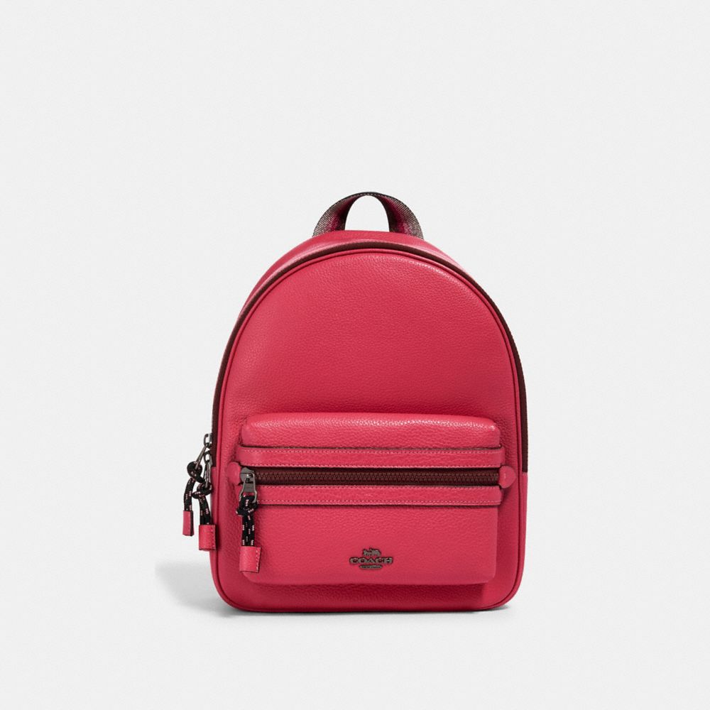 dark pink backpack