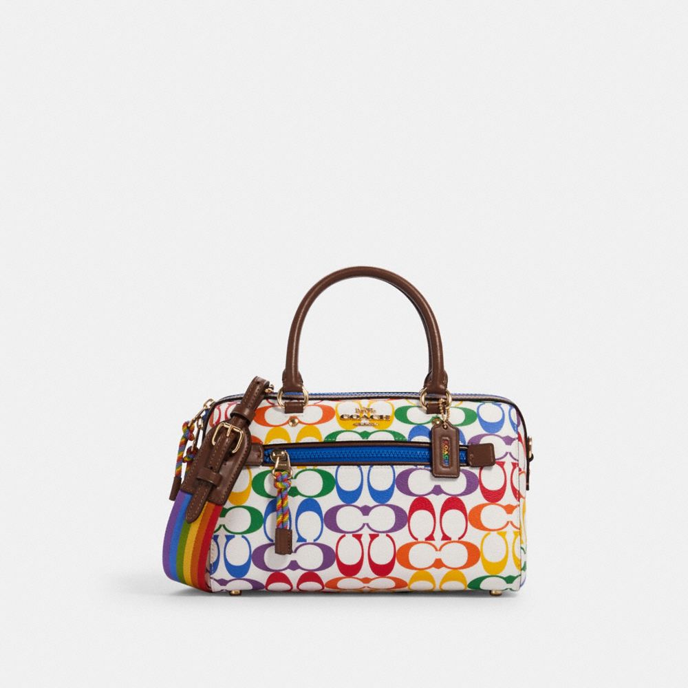 Coach Outlet sale features 50% off of its Pride Collection - rainbow  apparel, purses and wallets 