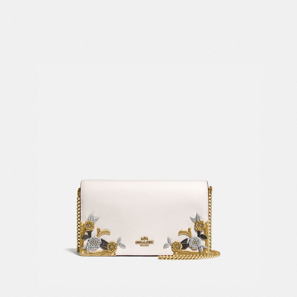 coach callie foldover chain clutch