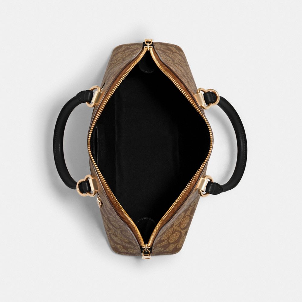 KATY SATCHEL IN SIGNATURE CANVAS - Alternate View 1