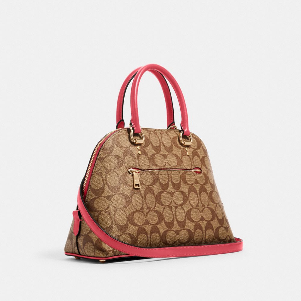 KATY SATCHEL IN SIGNATURE CANVAS - Alternate View 3