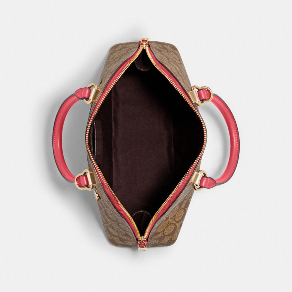 KATY SATCHEL IN SIGNATURE CANVAS - Alternate View 1