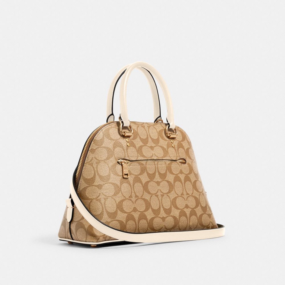 KATY SATCHEL IN SIGNATURE CANVAS - Alternate View 3