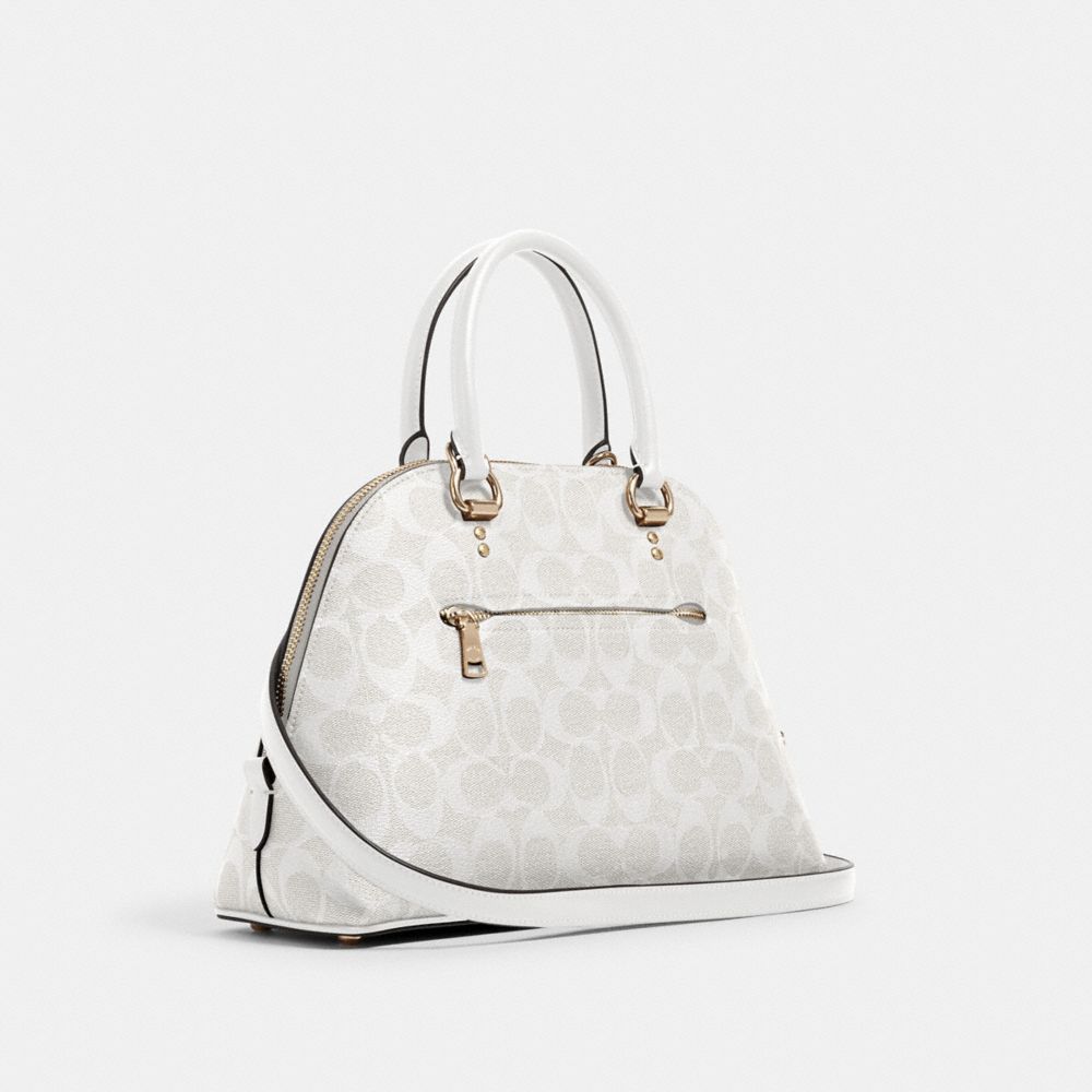 KATY SATCHEL IN SIGNATURE CANVAS - Alternate View 3