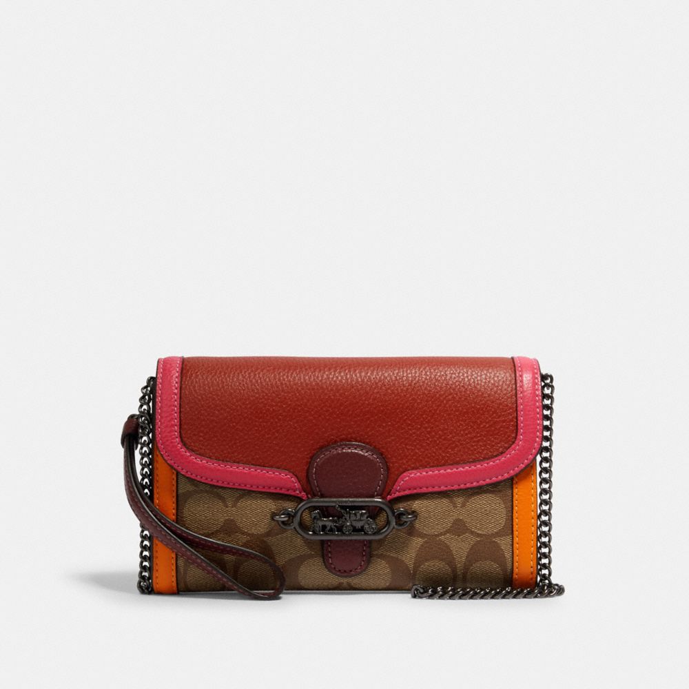 Jade chain crossbody in colorblock signature canvas new arrivals