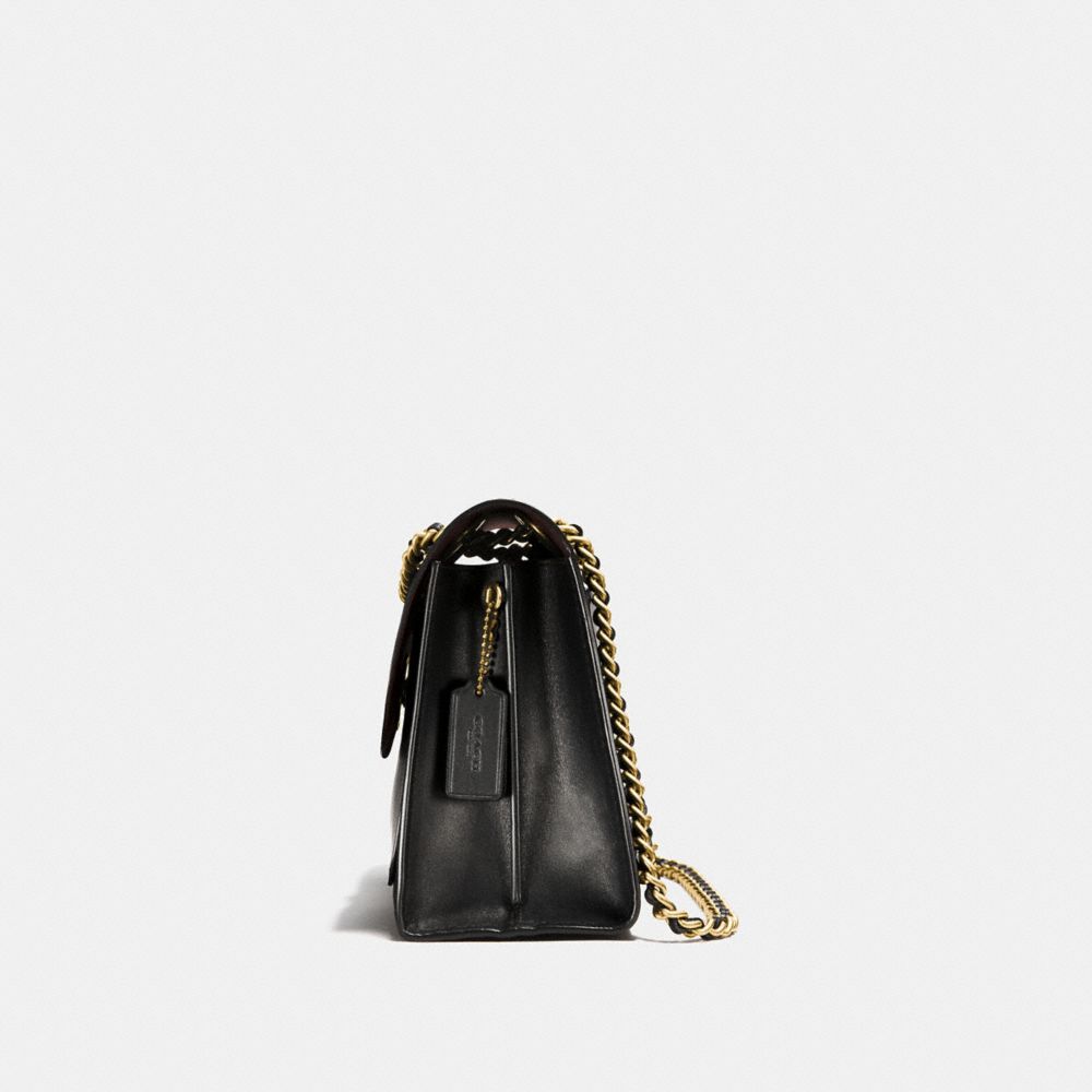 coach parker leather shoulder bag