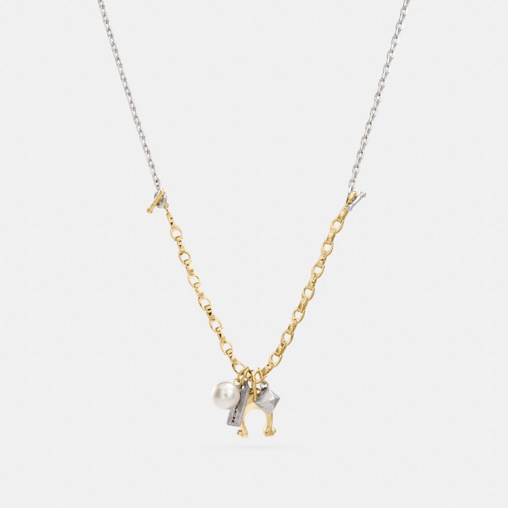 COACH Signature Charm Necklace