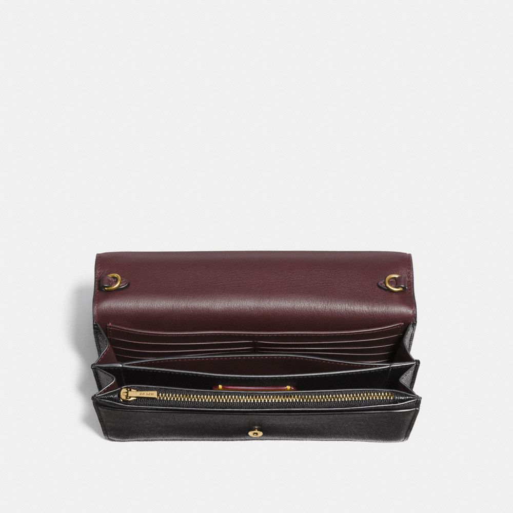 coach leather clutch