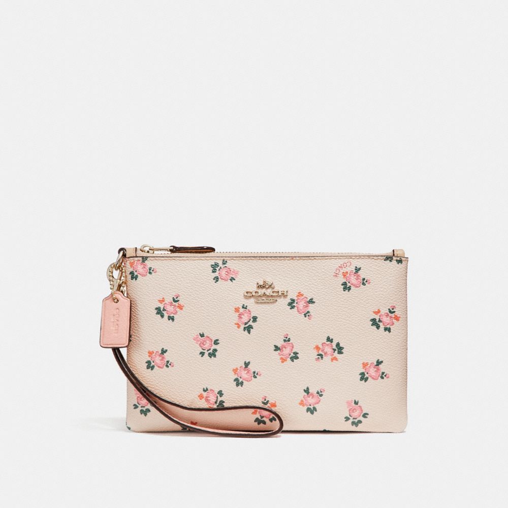 COACH Small Wristlet With Floral Bloom Print