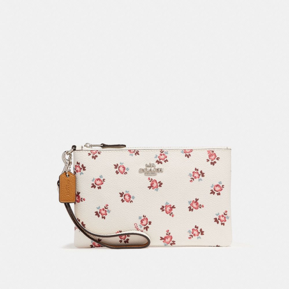 COACH Small Wristlet With Floral Bloom Print