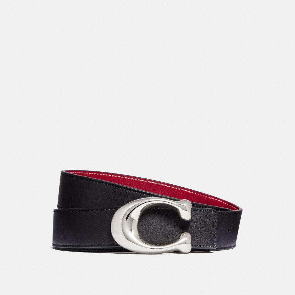coach sculpted signature reversible belt