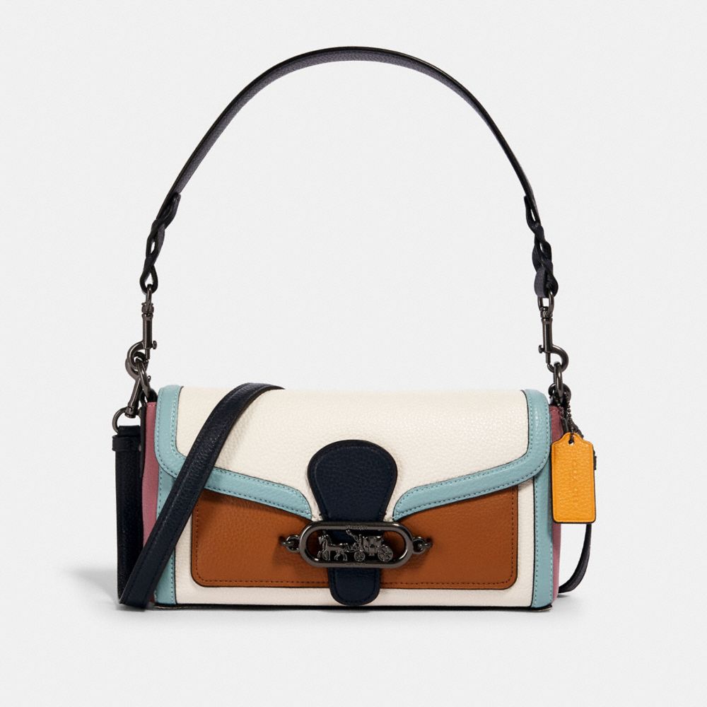 color block shoulder bag