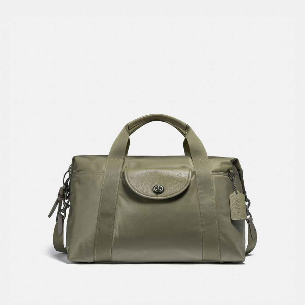 coach leather weekender bag