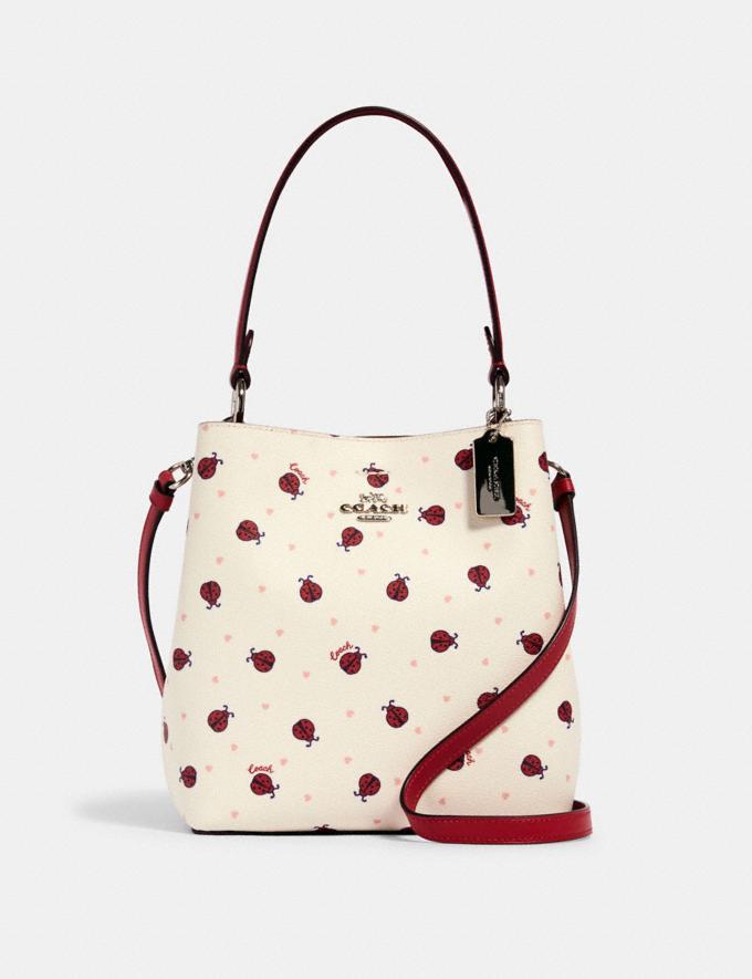 Coach Small Town Bucket Bag In Signature Canvas With Butterfly Print ...