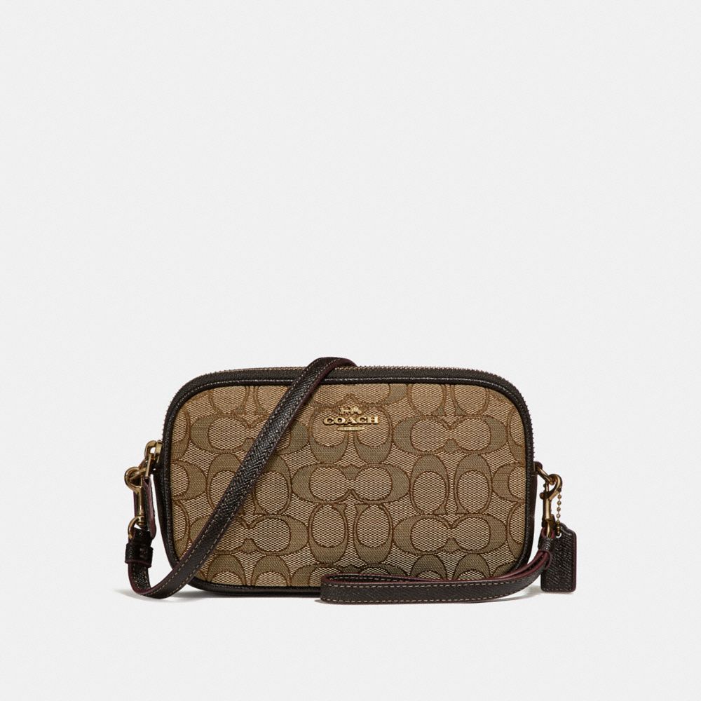 COACH Boxed Crossbody Clutch in Signature Jacquard