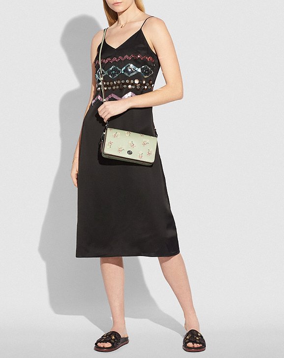 Coach Dinky With Floral Bow Print Alternate View 3