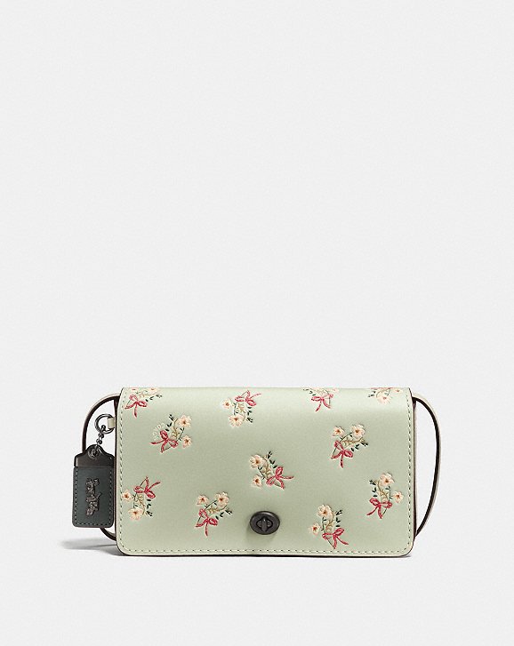 Coach Dinky With Floral Bow Print