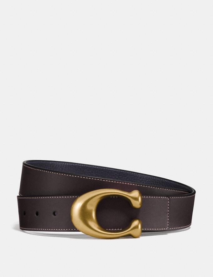 Signature Buckle Reversible Belt, 38mm | COACH