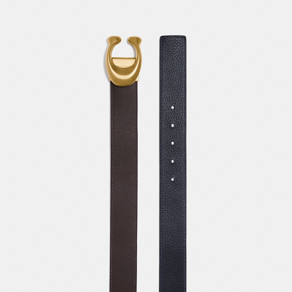 COACH Signature Buckle Reversible Belt, 38mm