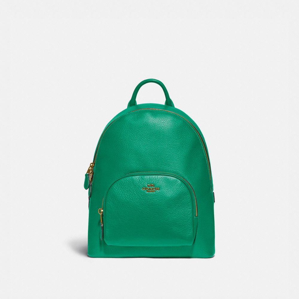 coach green backpack