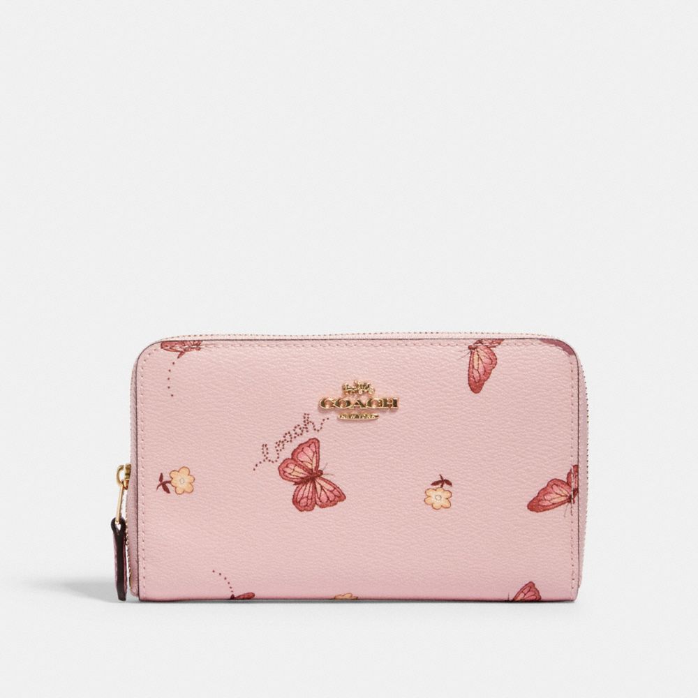 pink coach wallets