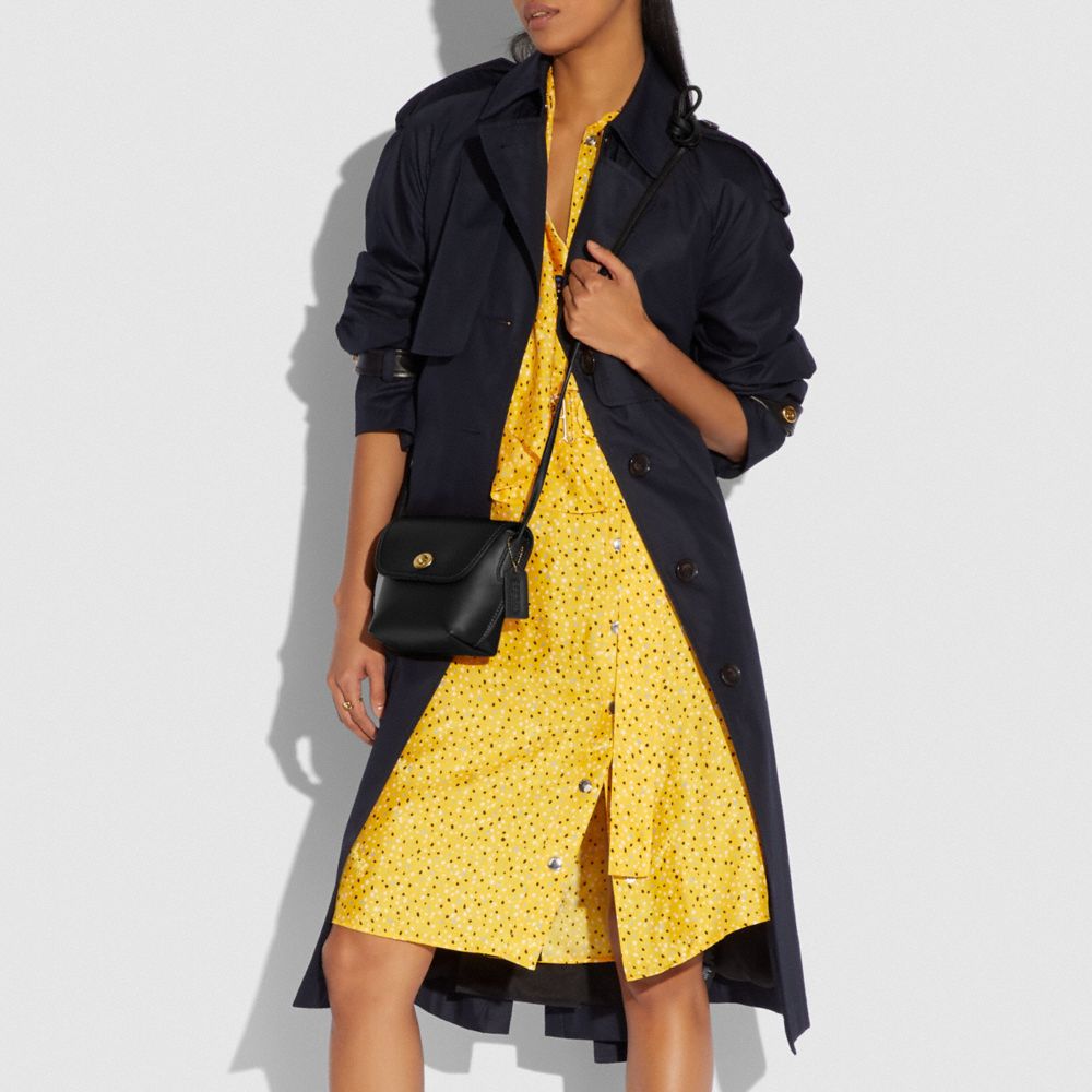 Coach Turnlock Pouch Brass/Black Women Handbags Crossbody Bags Alternate View 3