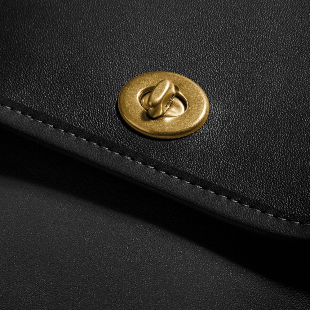 Coach Turnlock Pouch Brass/Black Women Handbags Crossbody Bags Alternate View 4