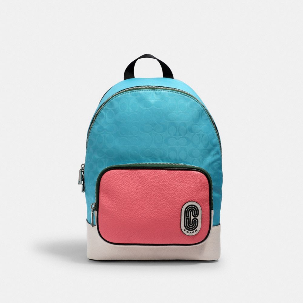 coach pink backpack