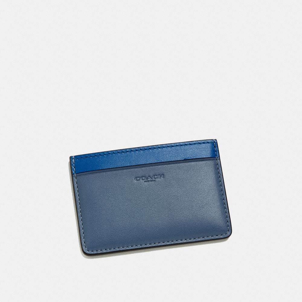 Shop Coach Complimentary Card Case Men S In Blue Mist
