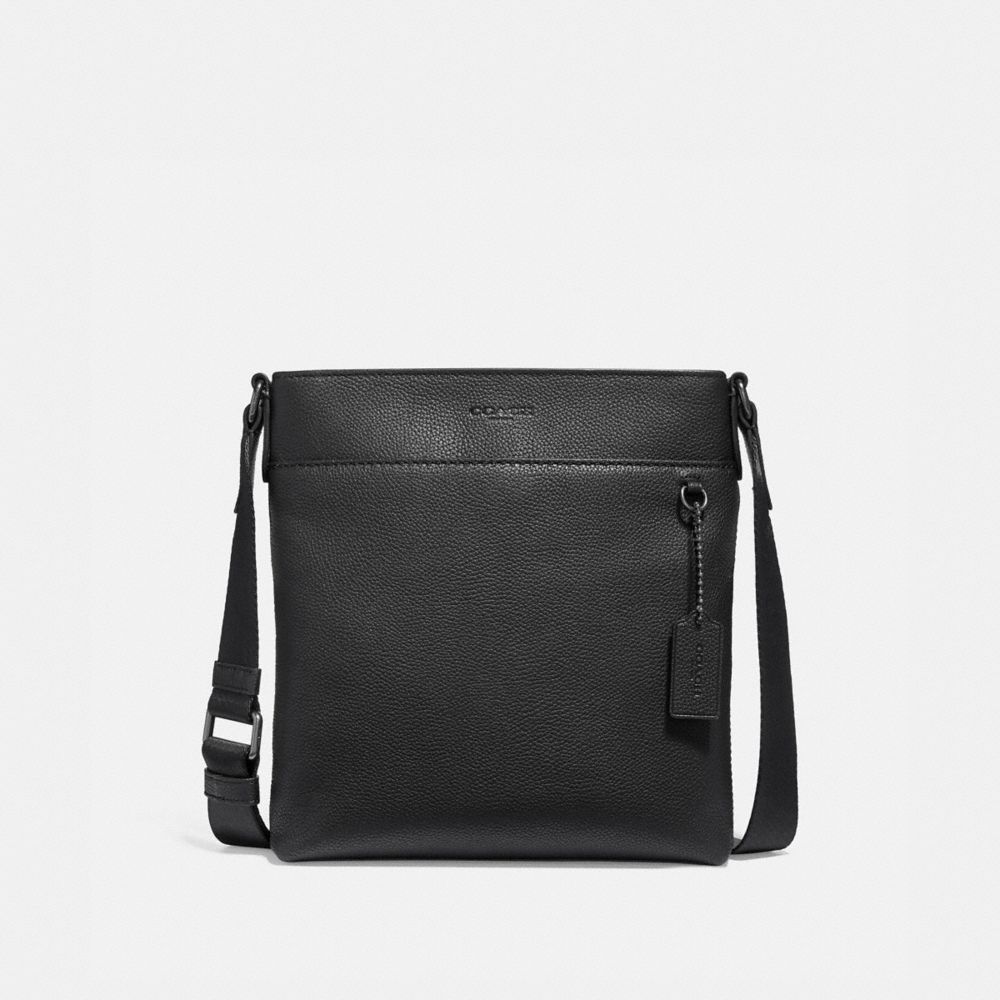 slim messenger bag leather