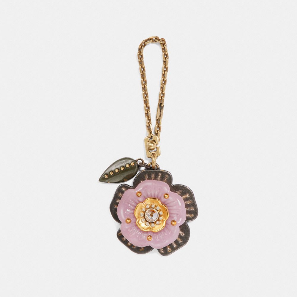 Tea Rose Bag Charm COACH