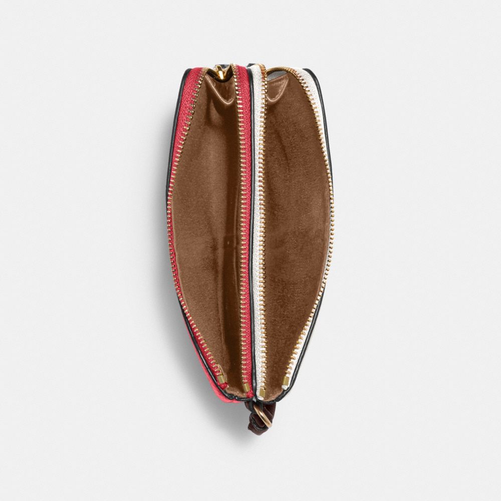 DOUBLE CORNER ZIP WRISTLET IN COLORBLOCK - Alternate View 1