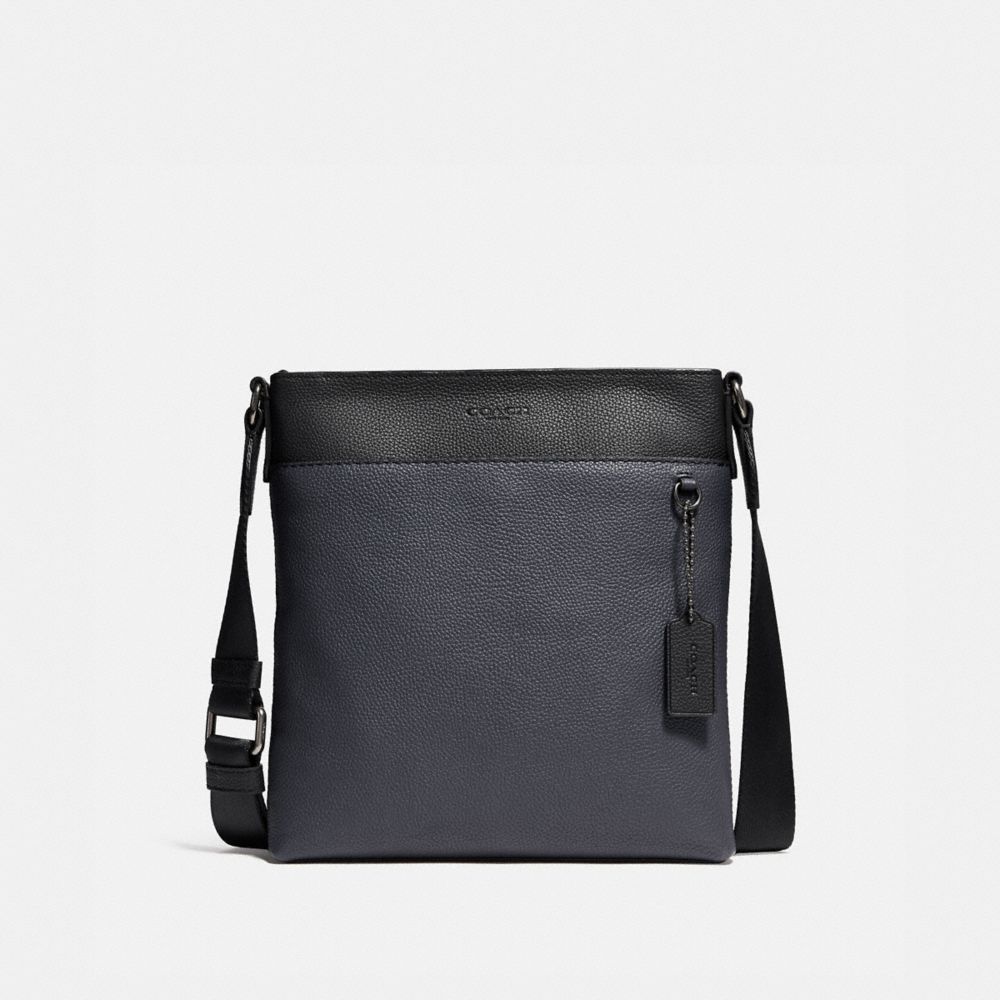 slim messenger bag leather