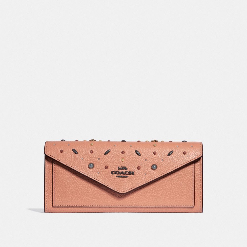 COACH Soft Wallet With Prairie Rivets