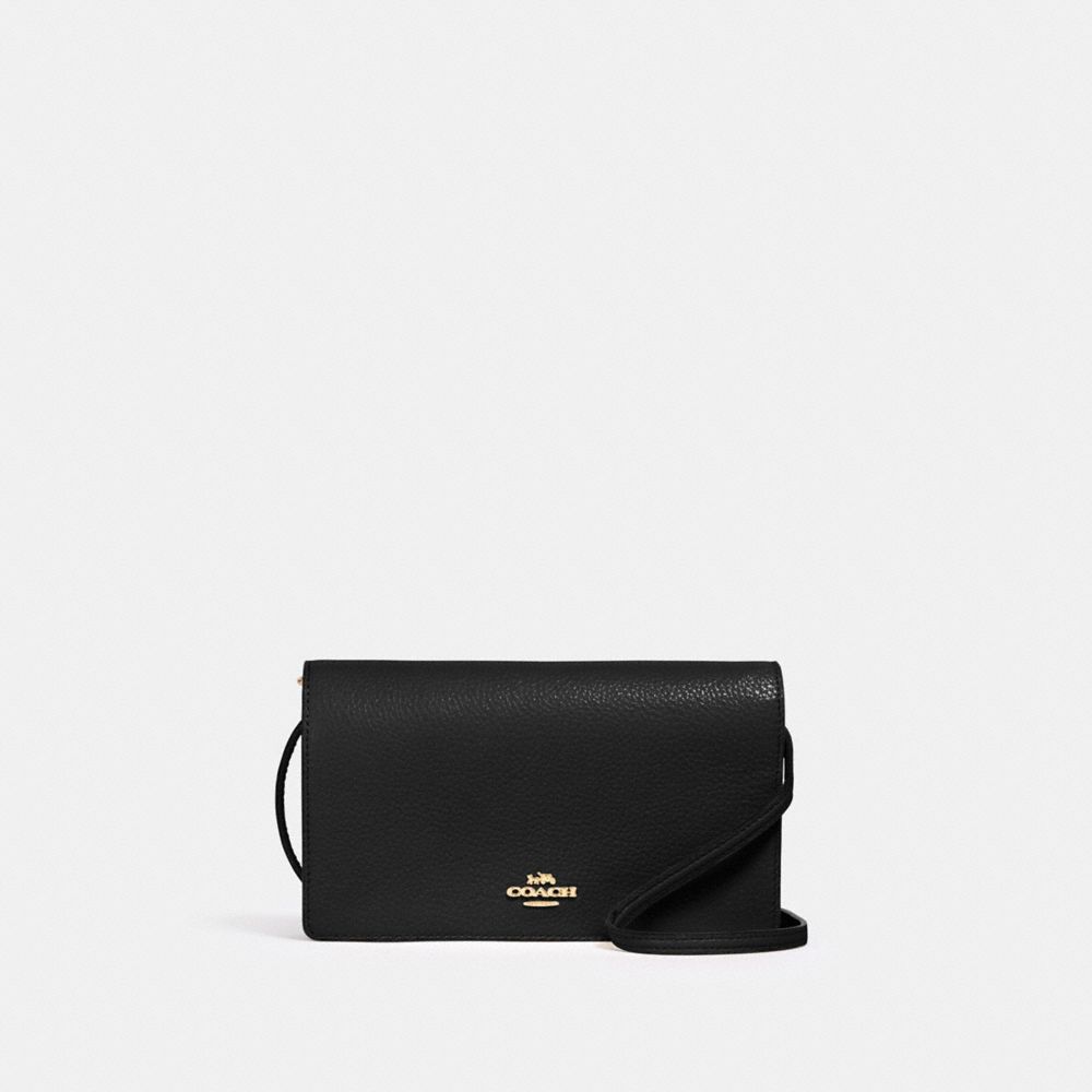 black crossbody clutch