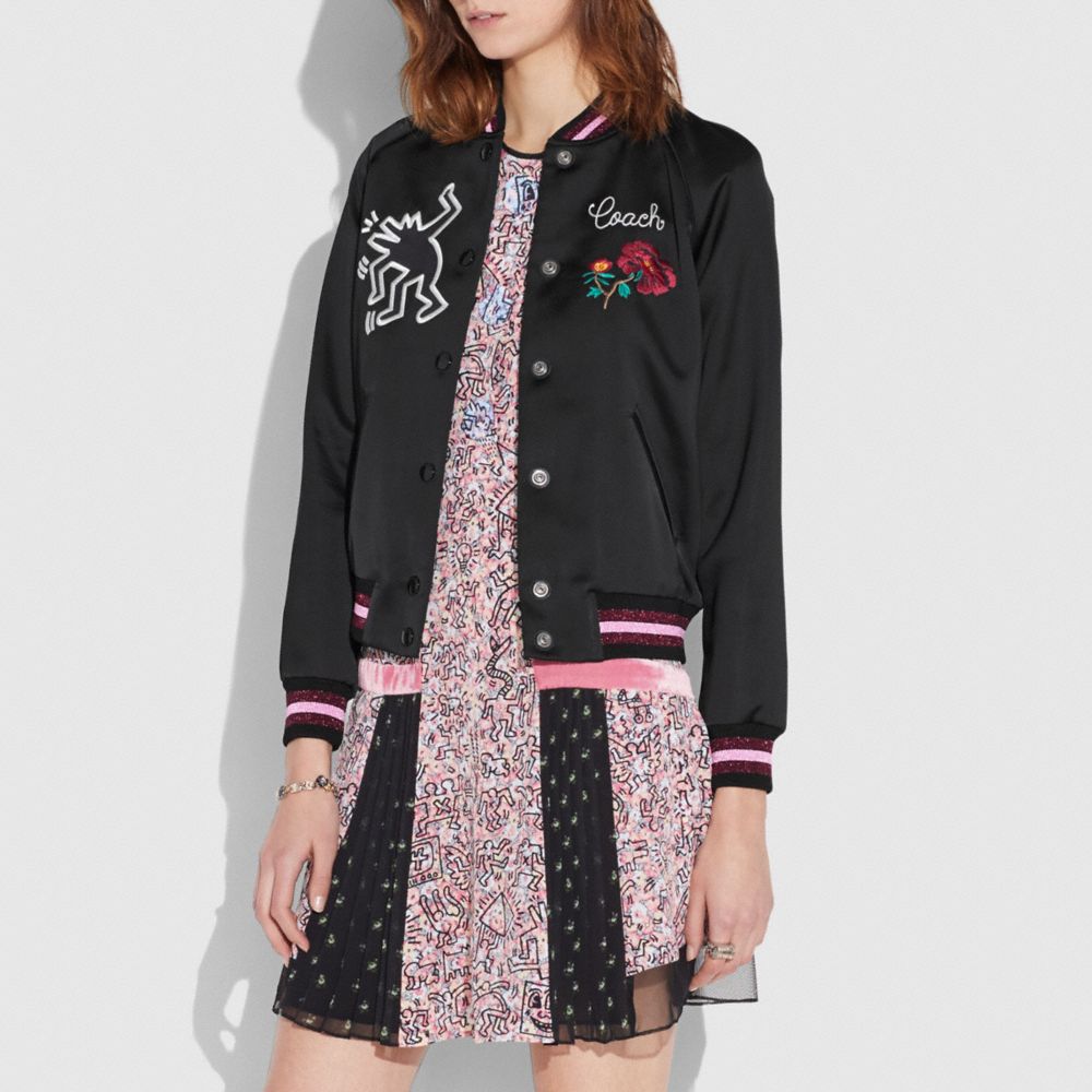 coach keith haring jacket