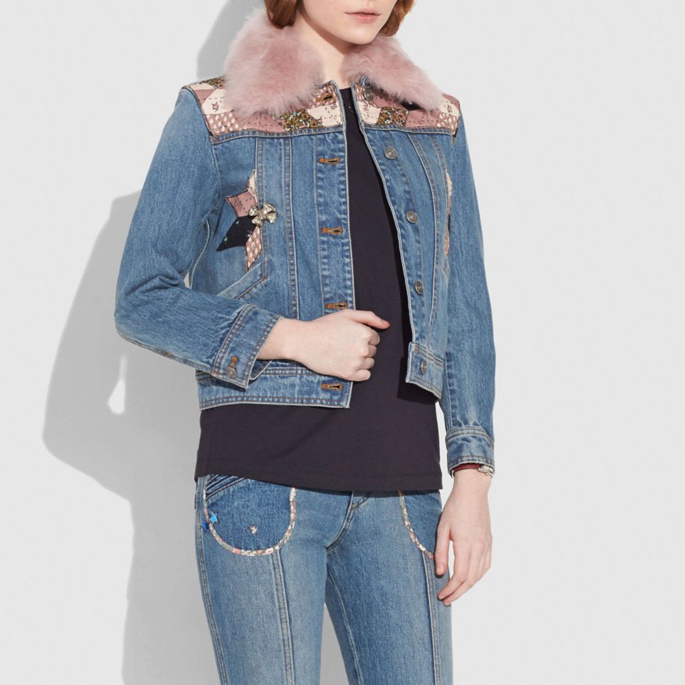 quilted coach's trucker jacket