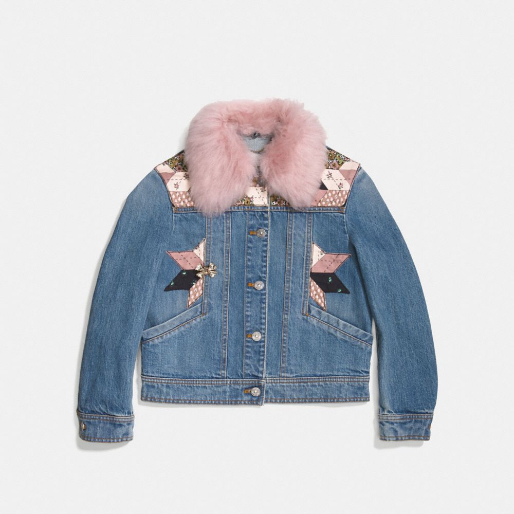 quilted coach's trucker jacket