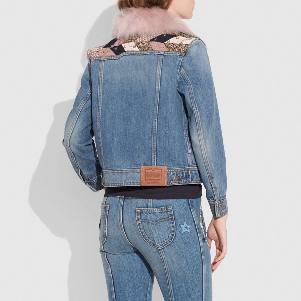 quilted coach's trucker jacket