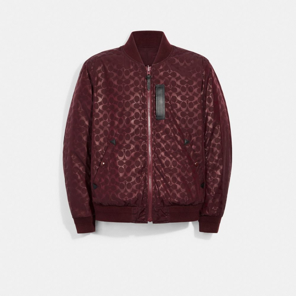 Sold Out Reversible Signature Ma 1 Jacket Maroon 598 239 60 Off Select A Size Select A Size Xs Sold Out S Sold Out M Sold Out L Sold Out Xl Sold Out Xxl Sold Out Insider Exclusive Click View Details Below To Sign Up Sign In And Purchase Select