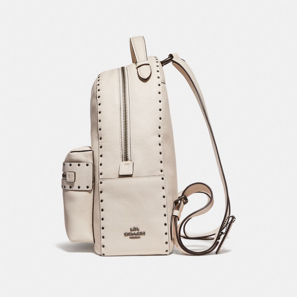 coach campus backpack with rivets