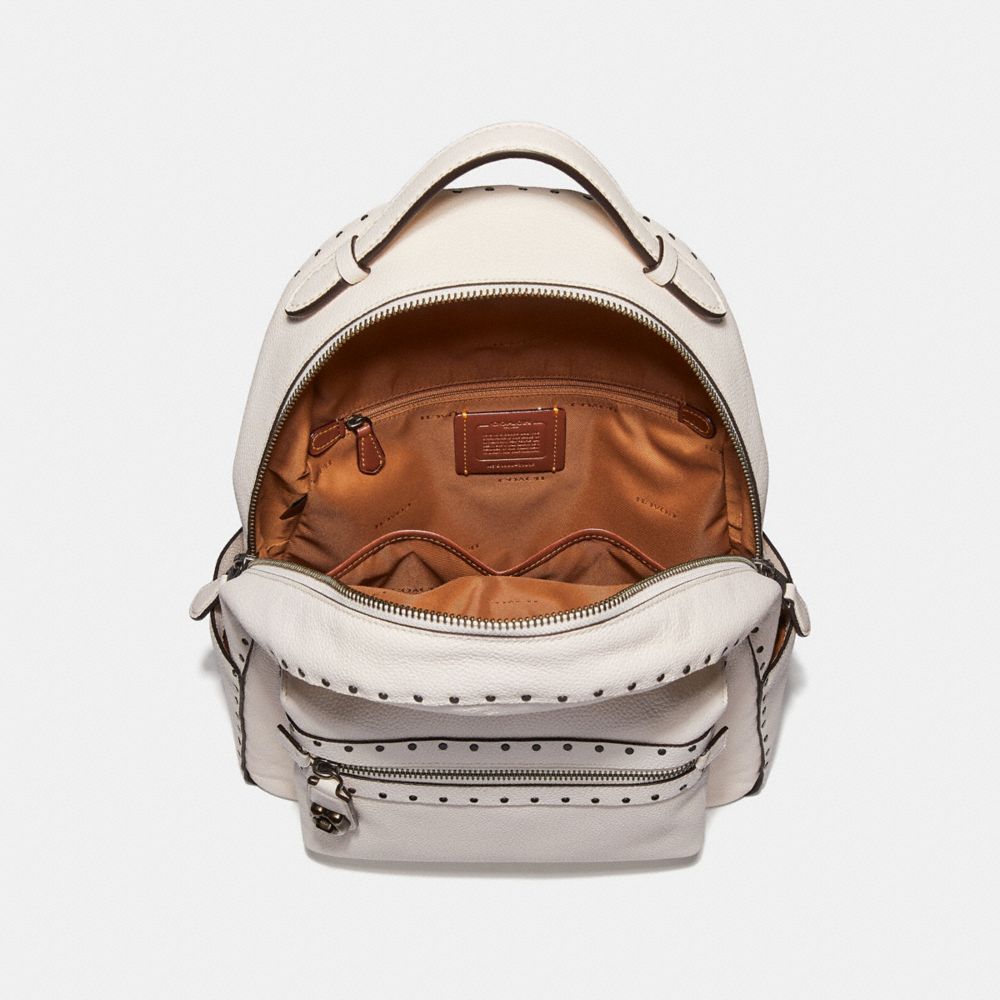 coach campus backpack with rivets