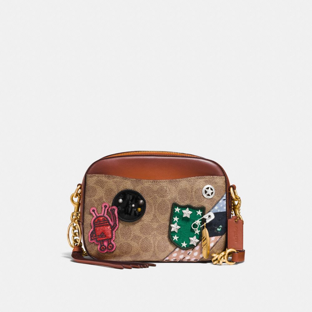 coach keith haring camera bag