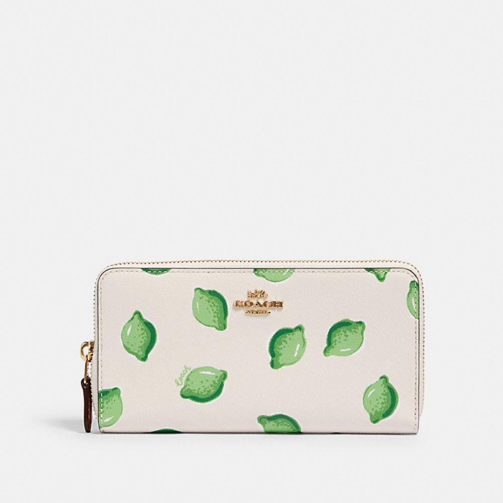 green coach wallet