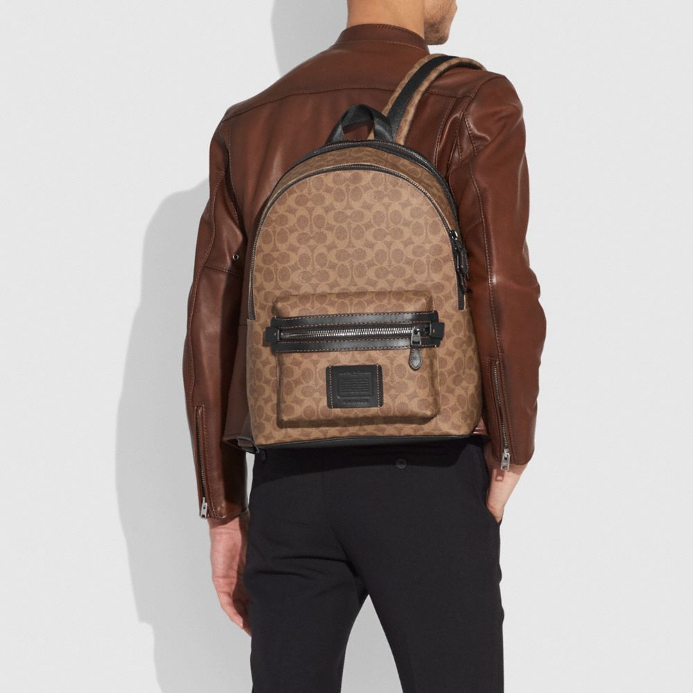 coach academy backpack in signature canvas