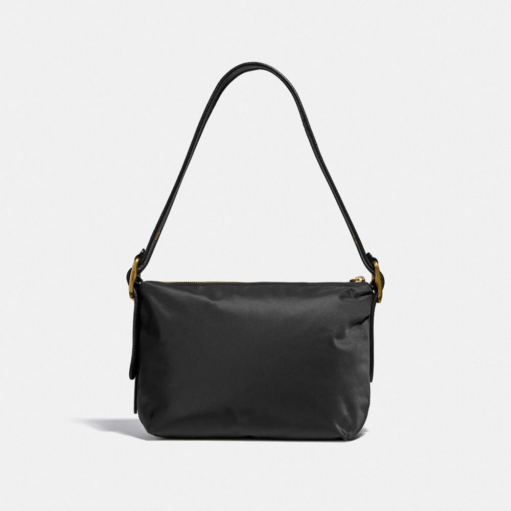 COACH Cargo Shoulder Bag With Vintage Rose Print Interior